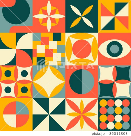 Neo geometry seamless pattern vector illustration 86011303