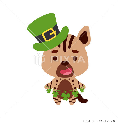 Happy st patricks leprechaun hat cartoon clipart Vector Image