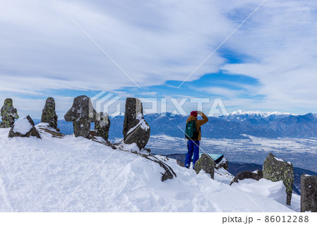 真冬の美ヶ原スノーハイク 86012288