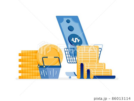 icon design of budgets to save expenses. Pay for groceries and monthly bills. this icon can be used for marketing, ads, promotion, company, corporate icon design of budgets to save expenses. Pay for groceries and monthly bills. this icon can be used for marketing, ads, promotion, company, corporate 86013114