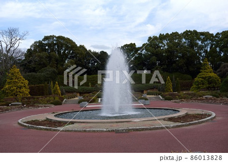 春の京都植物園　噴水 86013828
