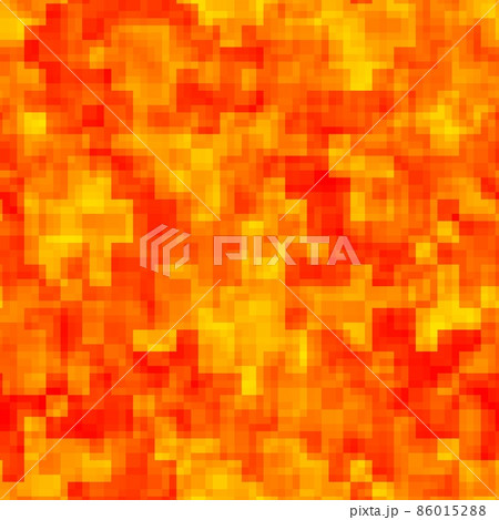 Lava seamless mosaic pattern in sun fire colors EPS10 vector texture file 86015288