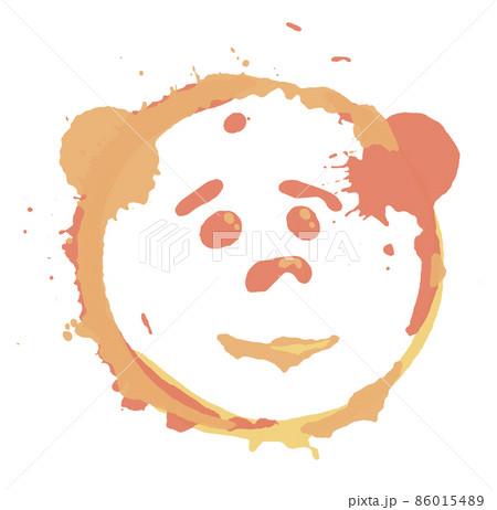 abstract cheerful bear made of paint splatter. Careless blots and dots on light background. Careless child drawing. Vector abstract cheerful bear made of paint splatter. Careless blots and dots on light background. Careless child drawing. Vector 86015489