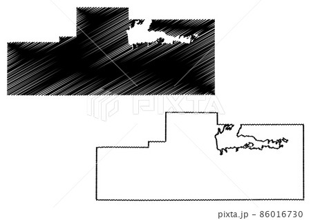 Grenada County, Mississippi (U.S. county, United States of America, USA, U.S., US) map vector illustration, scribble sketch Grenada map 86016730