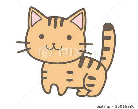手描きのトラ猫のイラストのイラスト素材 [86016830] - PIXTA