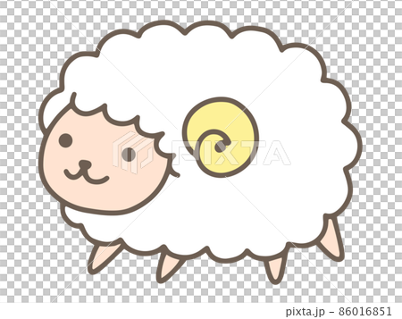 手描きのひつじのイラスト 86016851