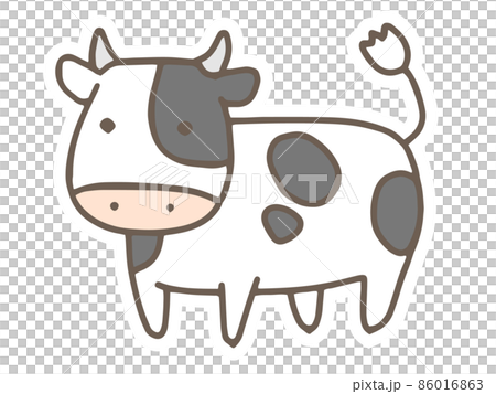 手繪牛圖 86016863