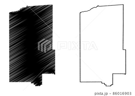 Lawrence County, Mississippi (U.S. county, United States of America, USA, U.S., US) map vector illustration, scribble sketch Lawrence map 86016903