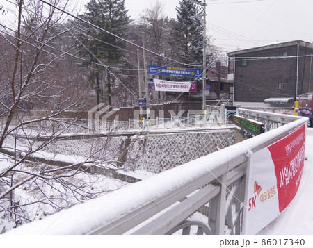 外 屋外 積雪 86017340