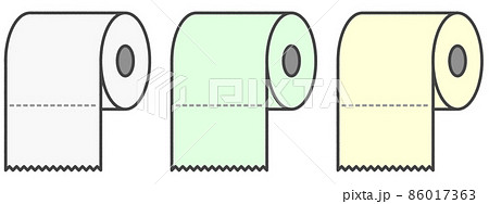 トイレで排泄した後に使うトイレットペーパー トイレで排泄した後に使うトイレットペーパー 86017363
