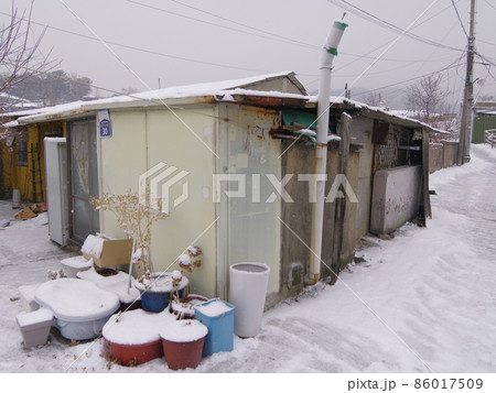 雪景色 自然 積雪 86017509