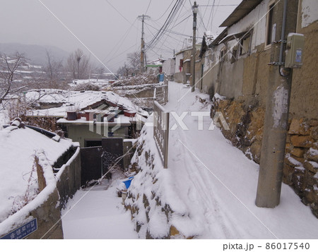 雪景色 自然 積雪 86017540