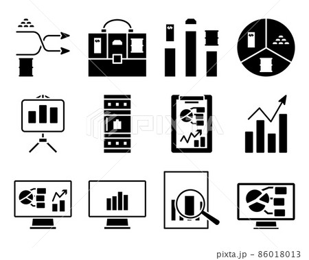 Analytics Icon Set Analytics Icon Set 86018013