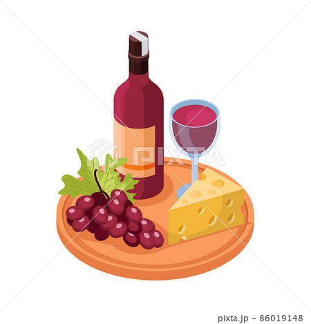 Wine Isometric Icon 86019148