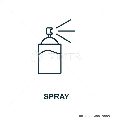 Spray icon. Line element from hairdresser collection. Linear Spray icon sign for web design, infographics and more. 86019609