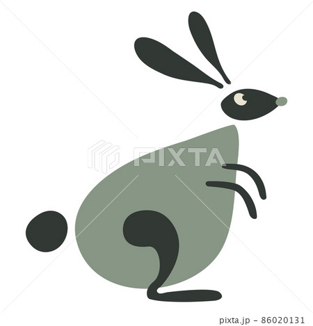 Funny Rabbit for your design. Vector illustration 86020131