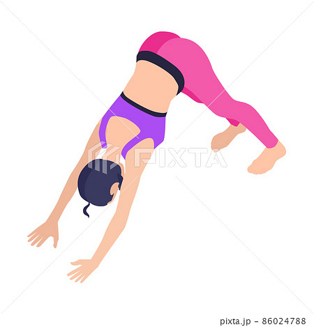 Yoga Pose Icon 86024788