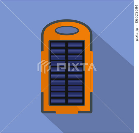 Power battery icon, flat style 86025694