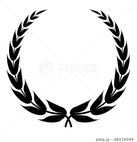 Heraldic wreath icon, simple style 86026099