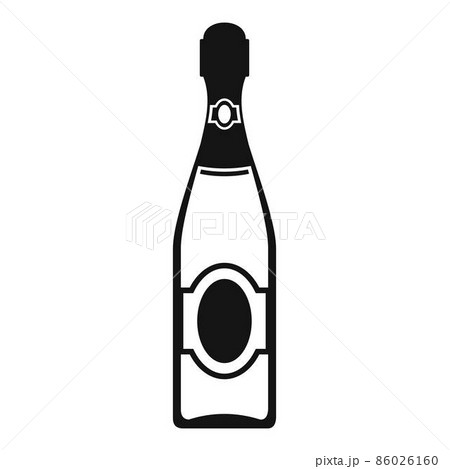 Dry champagne icon, simple style 86026160