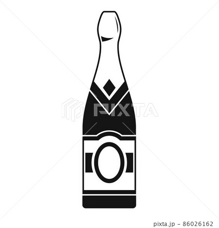 Sweet champagne icon, simple style 86026162