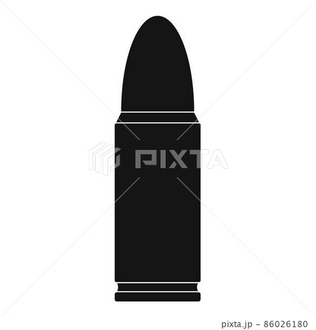 Metal cartridge icon, simple style Metal cartridge icon, simple style 86026180