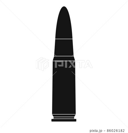Shot cartridge icon, simple style Shot cartridge icon, simple style 86026182