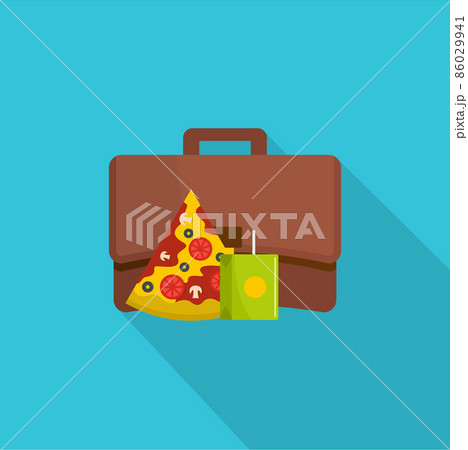 Lunch icon, flat style Lunch icon, flat style 86029941