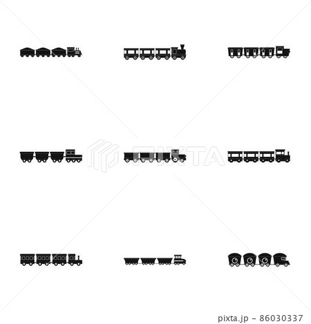 Play a kid icons set, simple style Play a kid icons set, simple style 86030337
