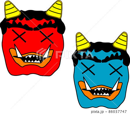 退治された赤鬼と青鬼 86037747
