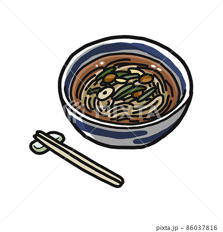 ✧SOBA✧ Soba Buckwheat Noodles Stock Photo - Download Image Now