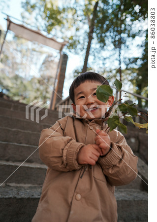 イヤイヤ期の男の子　子供　 86038803
