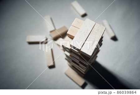 Building block 崩れた積み木ブロック Building block 崩れた積み木ブロック 86039864