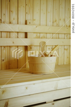 wooden sauna bucket accessories interior of sauna spa wooden sauna bucket accessories interior of sauna spa 86042091