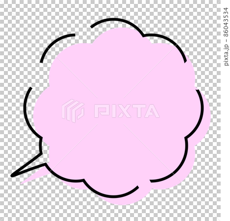 Illustration material Simple colorful balloon frame transparent separately Illustration material Simple colorful balloon frame transparent separately 86043534