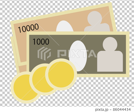 お金 日本札　小銭 セット 86044434