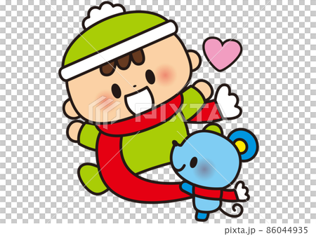 A warm muffler and a good friend A warm muffler and a good friend 86044935