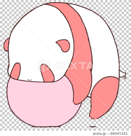 Young panda playing with a ball (red) 86045381