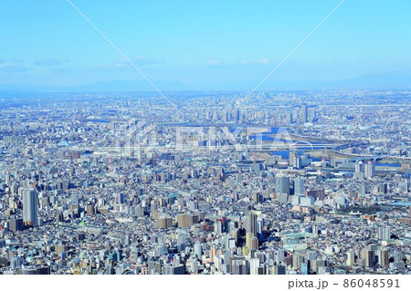 東京スカイツリーからの眺め（2022年元旦） 86048591