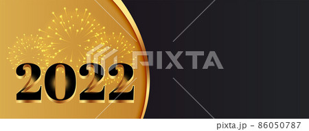 happy new year golden 2022 celebration banner happy new year golden 2022 celebration banner 86050787