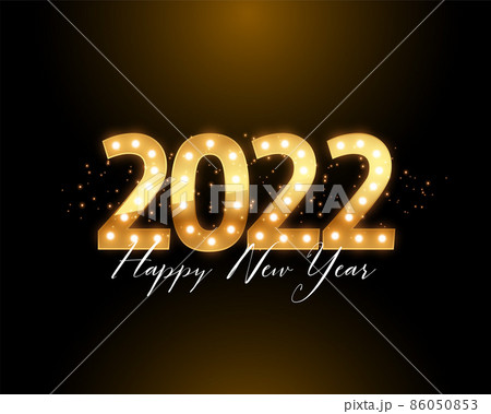 happy new year 2022 golden lights card design happy new year 2022 golden lights card design 86050853