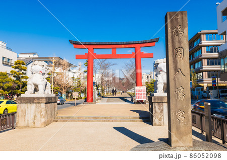 鎌倉　鶴岡八幡宮　二の鳥居 86052098
