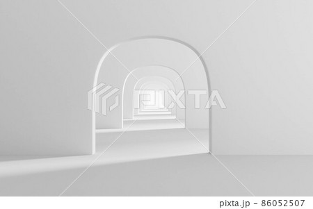 white walls door frame abstract room background 3d render illustration white walls door frame abstract room background 3d render illustration 86052507