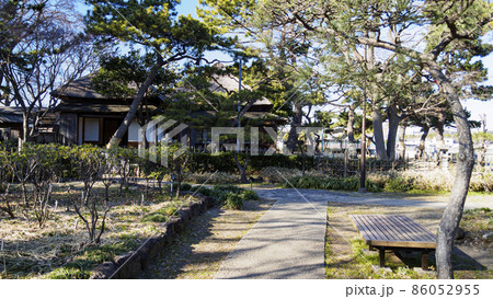 神奈川県横浜市金沢区野島公園にある伊藤博文別邸の冬 神奈川県横浜市金沢区野島公園にある伊藤博文別邸の冬 86052955