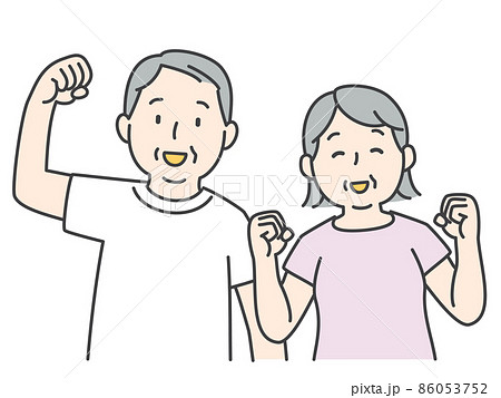 元気なシニア夫婦 86053752