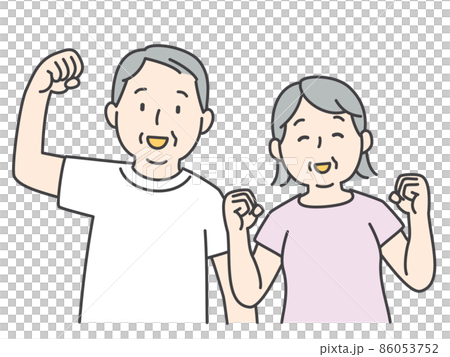 元気なシニア夫婦 86053752