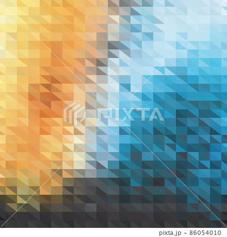 Retro pattern of geometric shapes. Colorful mosaic banner. Geometric hipster retro background with place for your text. Retro triangle background. eps 10 86054010