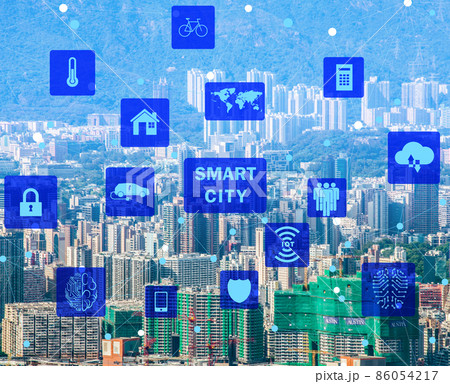 Concept of smart city and internet of things Concept of smart city and internet of things 86054217