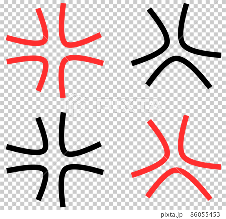 表示憤怒狀態的憤怒標記的插圖 86055453