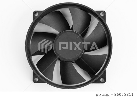 Computer fan isolated on white background.の写真素材 [86055811] - PIXTA